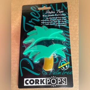 Cork pops palm tree twine foil tool
